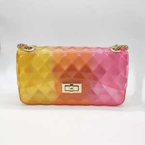 Bolso silicona amarillo y naranja